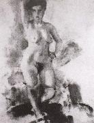 Jules Pascin Woman have big breast oil painting on canvas